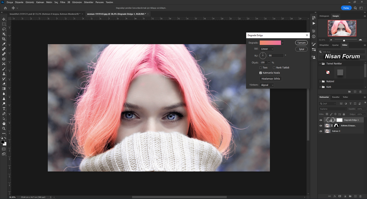 Photoshop ile Havalı Rengarenk Saçlar-15.png